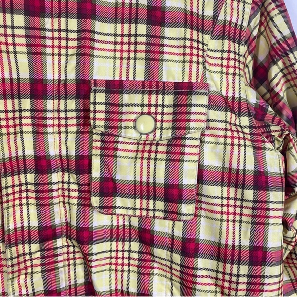 Burton Pink and Yellow Dry Ride Quilted Hooded Jacket Extra Large: (18) - Picture 6 of 10